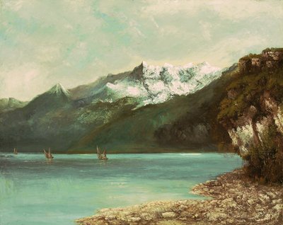 Lake Geneva and the Dents du Midi by Gustave Courbet